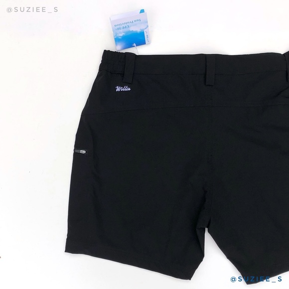 Willit Black Cargo Hiking Shorts Pockets 6” XL NWT - Picture 6 of 15
